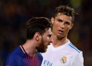 Messi (left) and Ronaldo